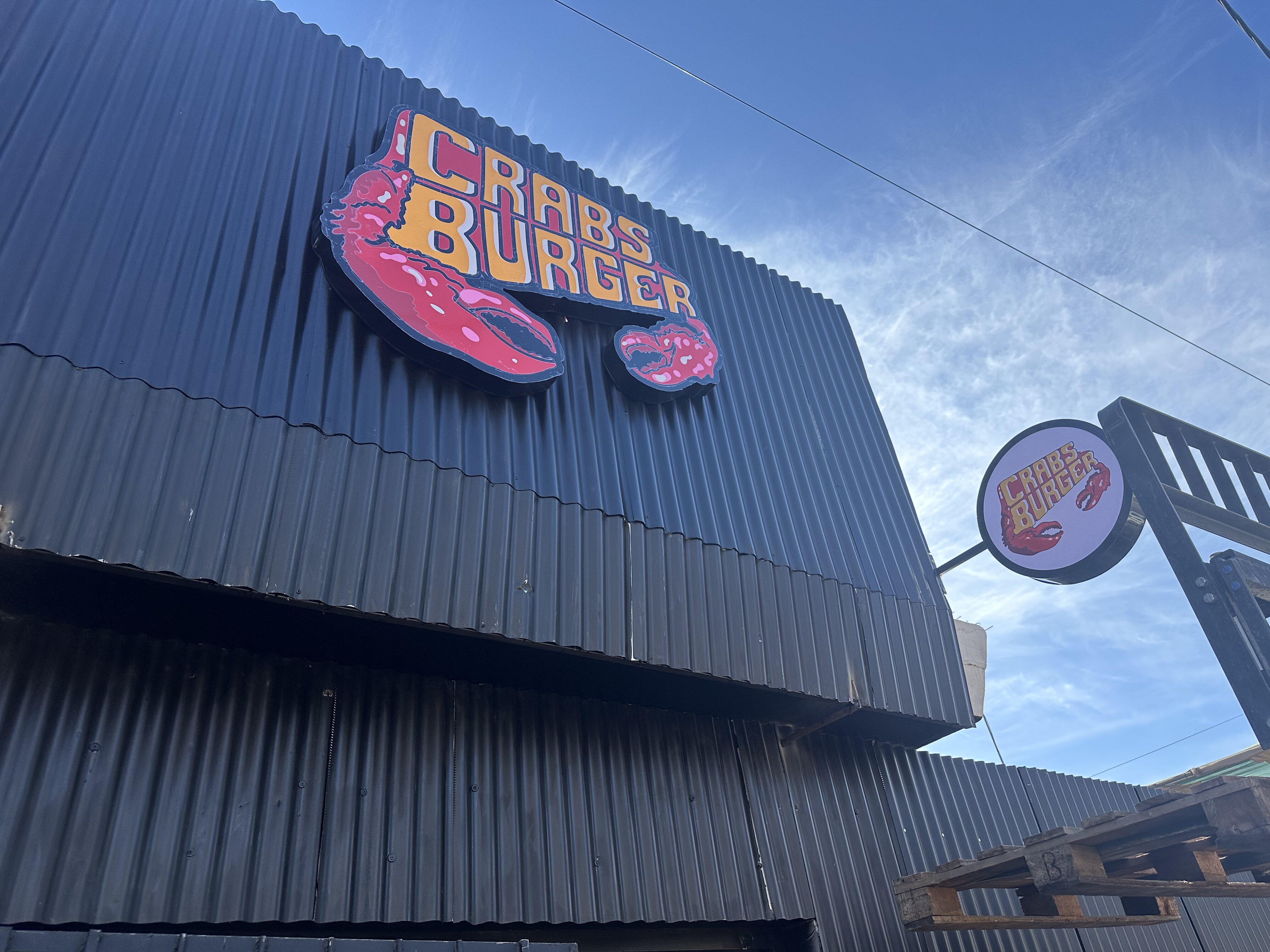 Crabs Burger — Caja 3D temática